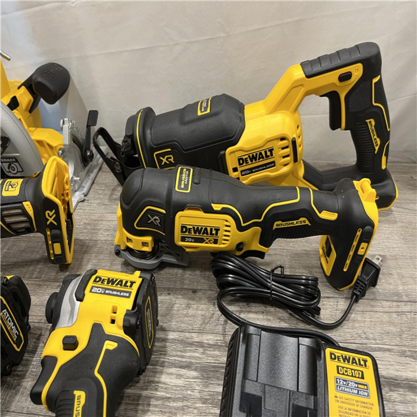 AS-IS DEWALT 20V MAX Lithium-Ion Cordless 6-Tool Combo Kit