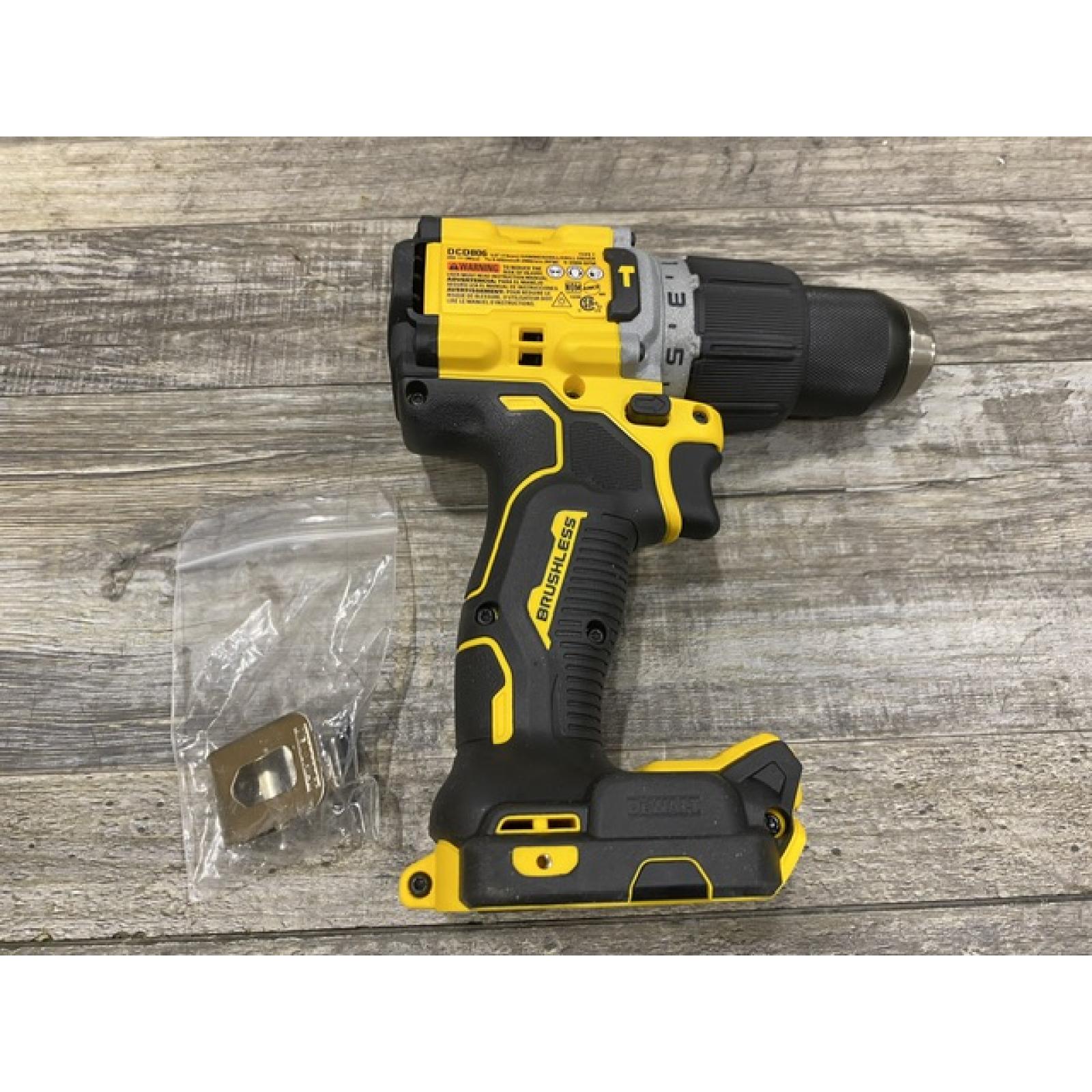 AS-IS DEWALT 20V XR Brushless Cordless 1/2 in. Hammer Drill (Tool-Only)