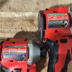 HOUSTON LOCATION - AS - IS Milwaukee 2 Tool Combo Kit W/ (2) Battery & Charger
