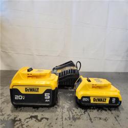 AS-IS- DEWALT 20V MAX Lithium-Ion Battery Kit with 5.0Ah and 2.0Ah Battery and Charger