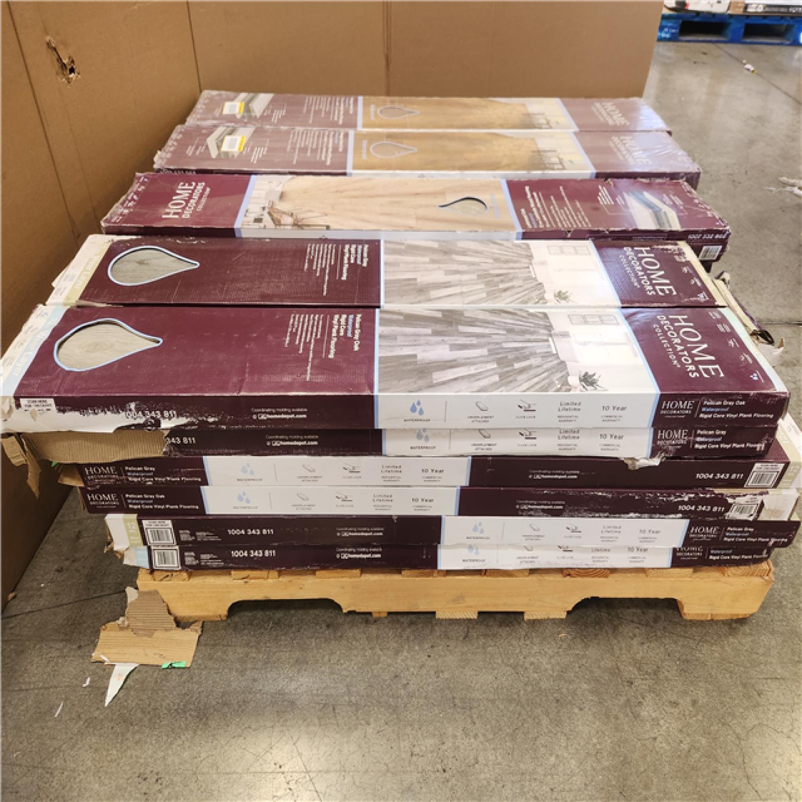 Phoenix AS-IS Mixed Home Decorators Collection Vinyl Flooring Pallet (28-Boxes)