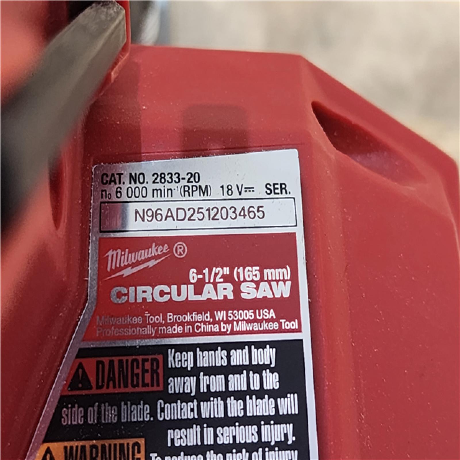 HOUSTON LOCATION - AS-IS M18 FUEL 18V Lithium-Ion Brushless Cordless 6-1/2 in. Circular Saw (Tool-Only)
