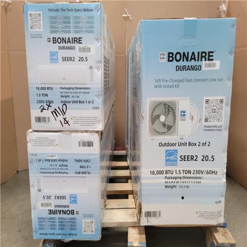 California NEW Bonaire Durango Split Air Conditioner (Damaged Boxes)