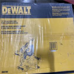 NEW- DEWALT 15 Amp Corded 12 in. Double Bevel Sliding Compound Miter Saw