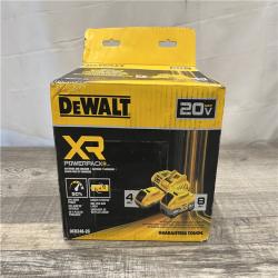 NEW - DEWALT 20V XR Lithium-Ion Starter Pack with 8.0 Ah and 4.0 Ah Battery Packs and Charger