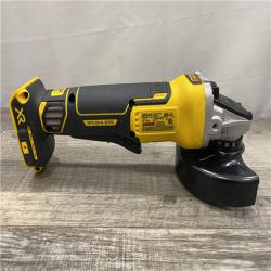 AS-IS DEWALT 20V MAX XR Cordless Brushless 4.5 in. Paddle Switch Small Angle Grinder with Kickback Brake (Tool Only)