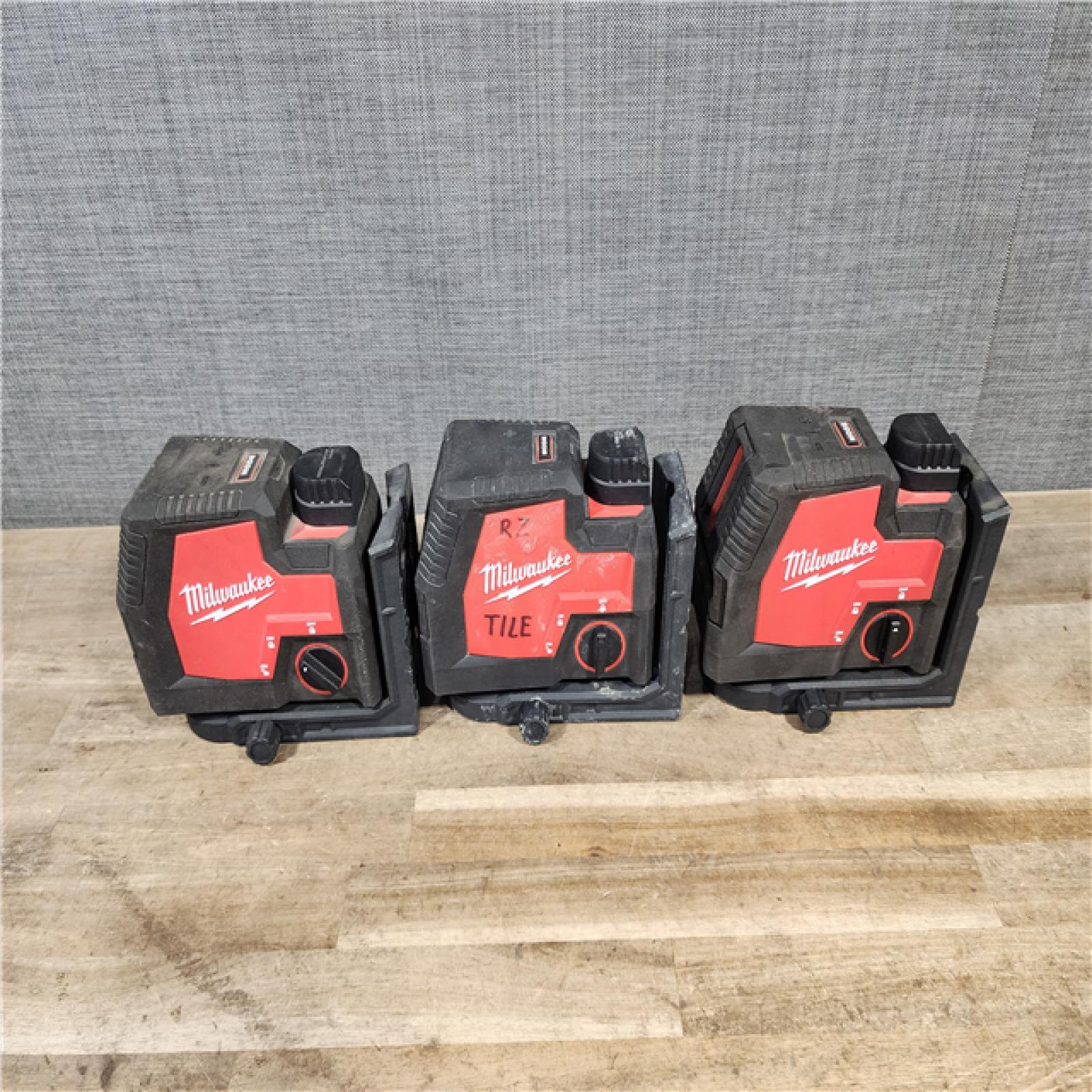 HOUSTON LOCATION - AS-IS MILWAUKEE 3 LASER TOOL COMBO