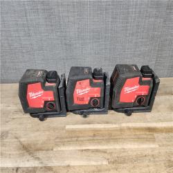 HOUSTON LOCATION - AS-IS MILWAUKEE 3 LASER TOOL COMBO