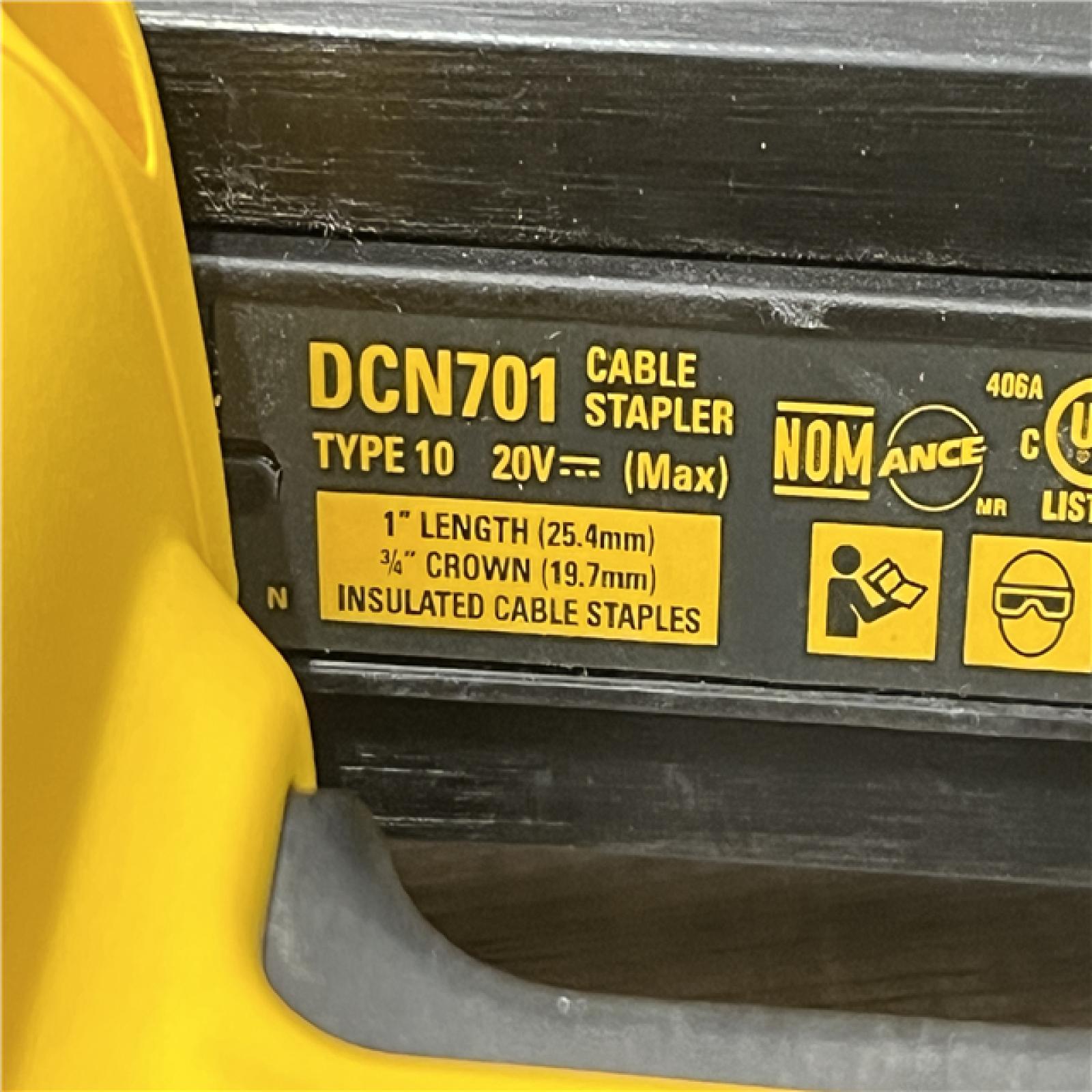 AS-IS DEWALT 20V MAX Lithium-Ion Cordless Cable Stapler Kit