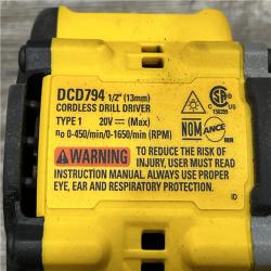 AS-IS DEWALT Atomic 20V Lithium-Ion Cordless Compact 1/2 in. Drill/Driver Kit