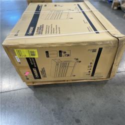 DALLAS LOCATION- AS-IS HUSKY 52 in. W 10-Drawer Matte White/Carbon Fiber Trim/Woodtop Workbench
