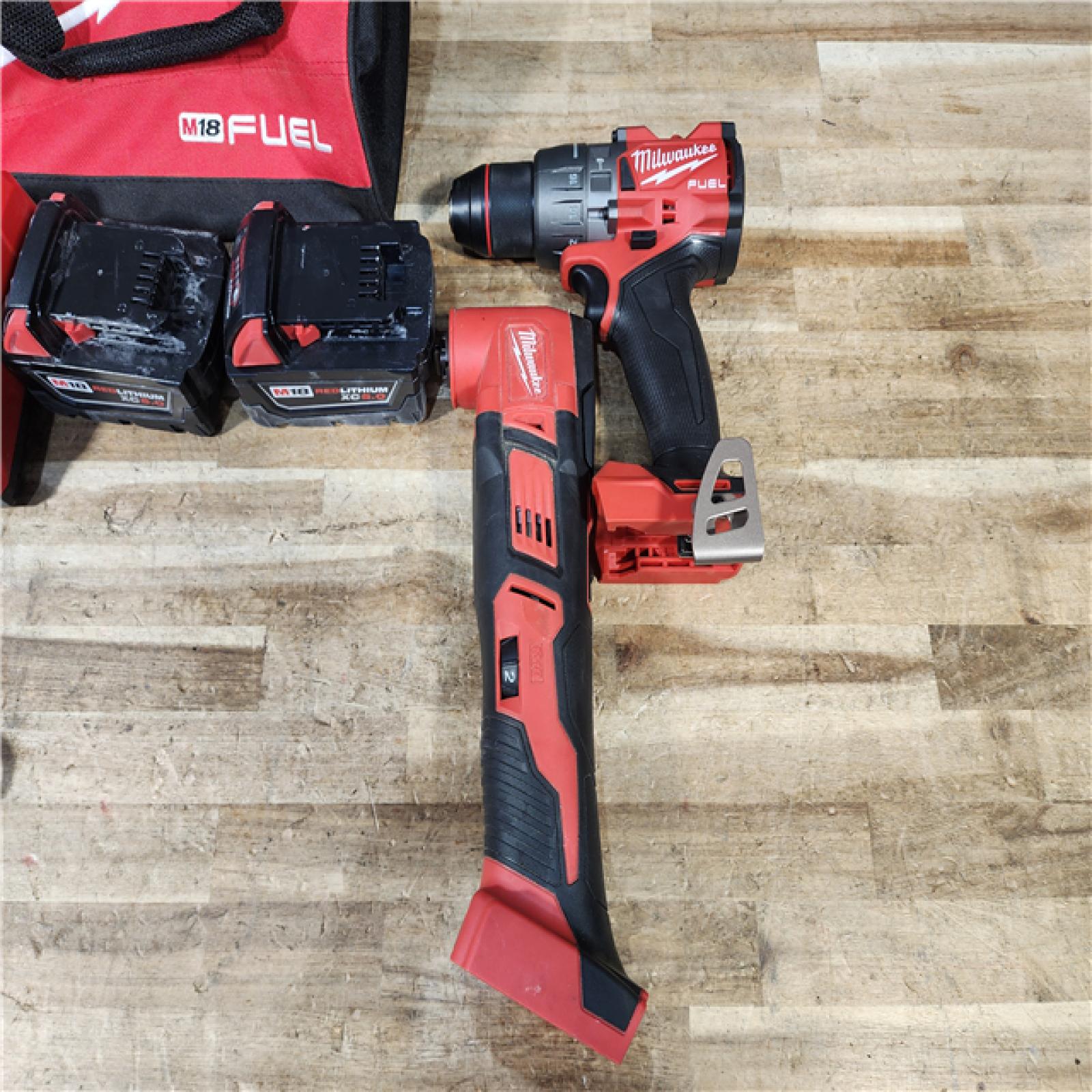 HOUSTON LOCATION - AS - IS Milwaukee 2 Tool Combo Kit W/ (2) Battery & Charger