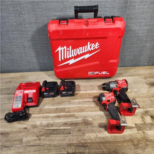 HOUSTON LOCATION - AS-IS MILWAUKEE FUEL 18V Lithium-Ion Brushless Cordless Hammer Drill and Impact Driver Combo Kit