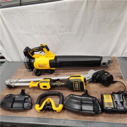 AS-IS DEWALT 20V MAX Cordless Battery Powered String Trimmer & Leaf Blower Combo Kit with