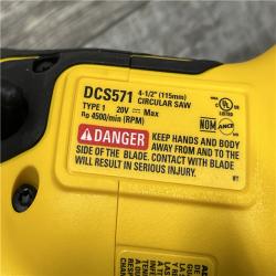 AS-IS DEWALT ATOMIC 20V MAX Cordless Brushless 4-1/2 in. Circular Saw (Tool Only)