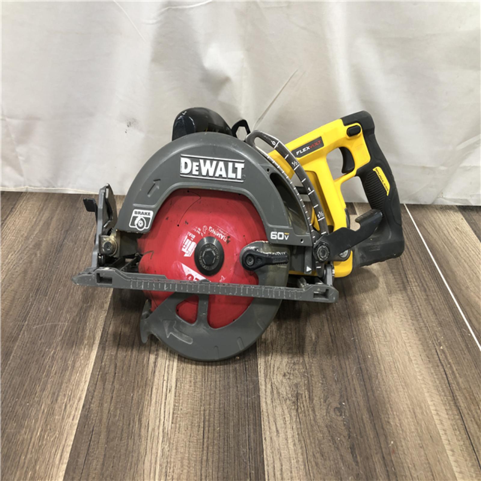 AS-IS DEWALT FLEXVOLT 60V MAX Cordless Brushless 7-1/4 in. Wormdrive Style Circular Saw (Tool Only)