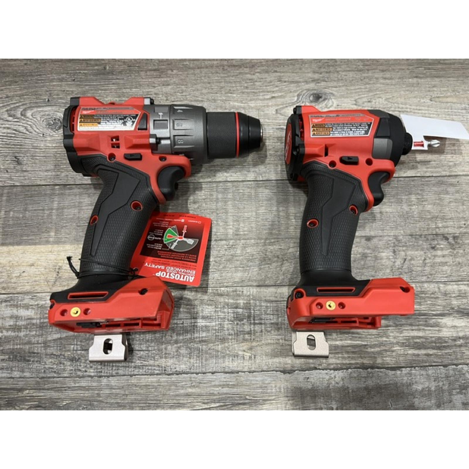 AS-IS Milwaukee FUEL 18V Lithium-Ion Brushless Cordless Hammer Drill and Impact Driver Combo Kit