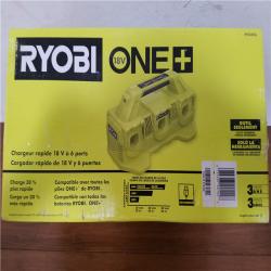 California NEW Ryobi 18V 6-Port Fast Charger (Tool Only)