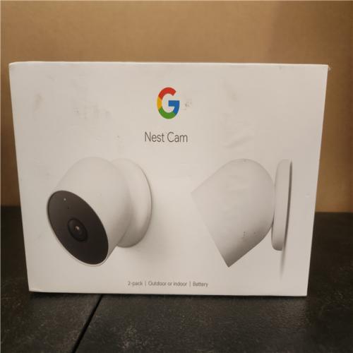 Phoenix AS-IS Google Nest Indoor/Outdoor Wireless Smart Security Camera (Battery) 2-Pack