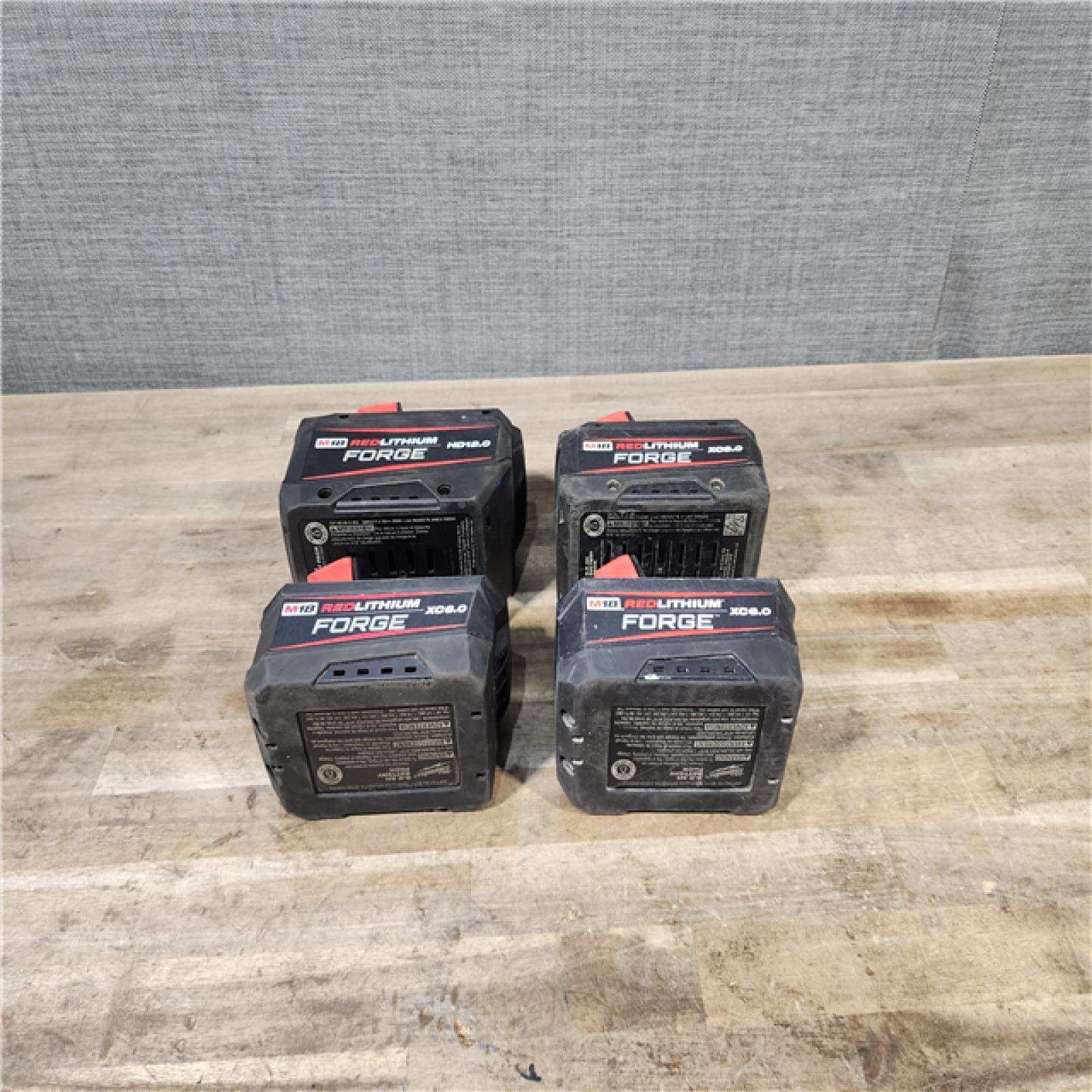 HOUSTON LOCATION - AS-IS MILWAUKEE FORGE BATTERY PACK QTY - 4