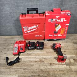 HOUSTON LOCATION - AS-IS (APPEARS LIKE NEW) Milwaukee FUEL 18V Lithium-Ion Brushless Cordless 3/8 in. Compact Impact Wrench Kit