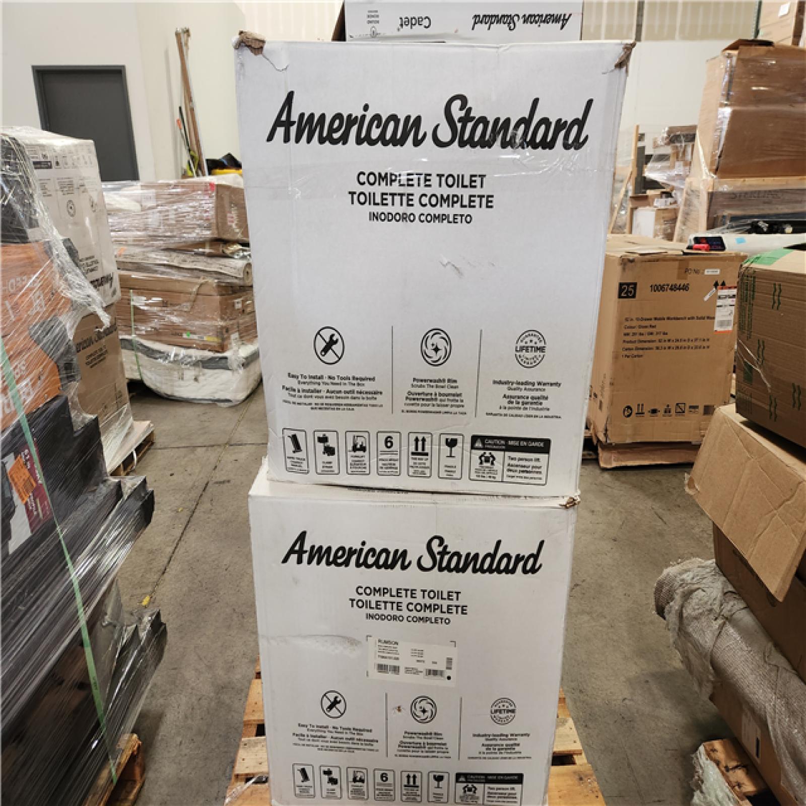 Phoenix AS-IS Mixed American Standard Toilet Pallet (6 Toilets)