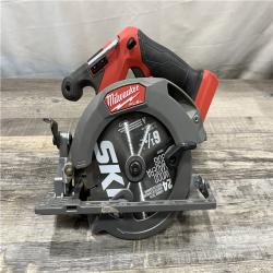 AS-IS Milwaukee FUEL 18V Lithium-Ion Brushless Cordless 6-1/2 in. Circular Saw (Tool-Only)