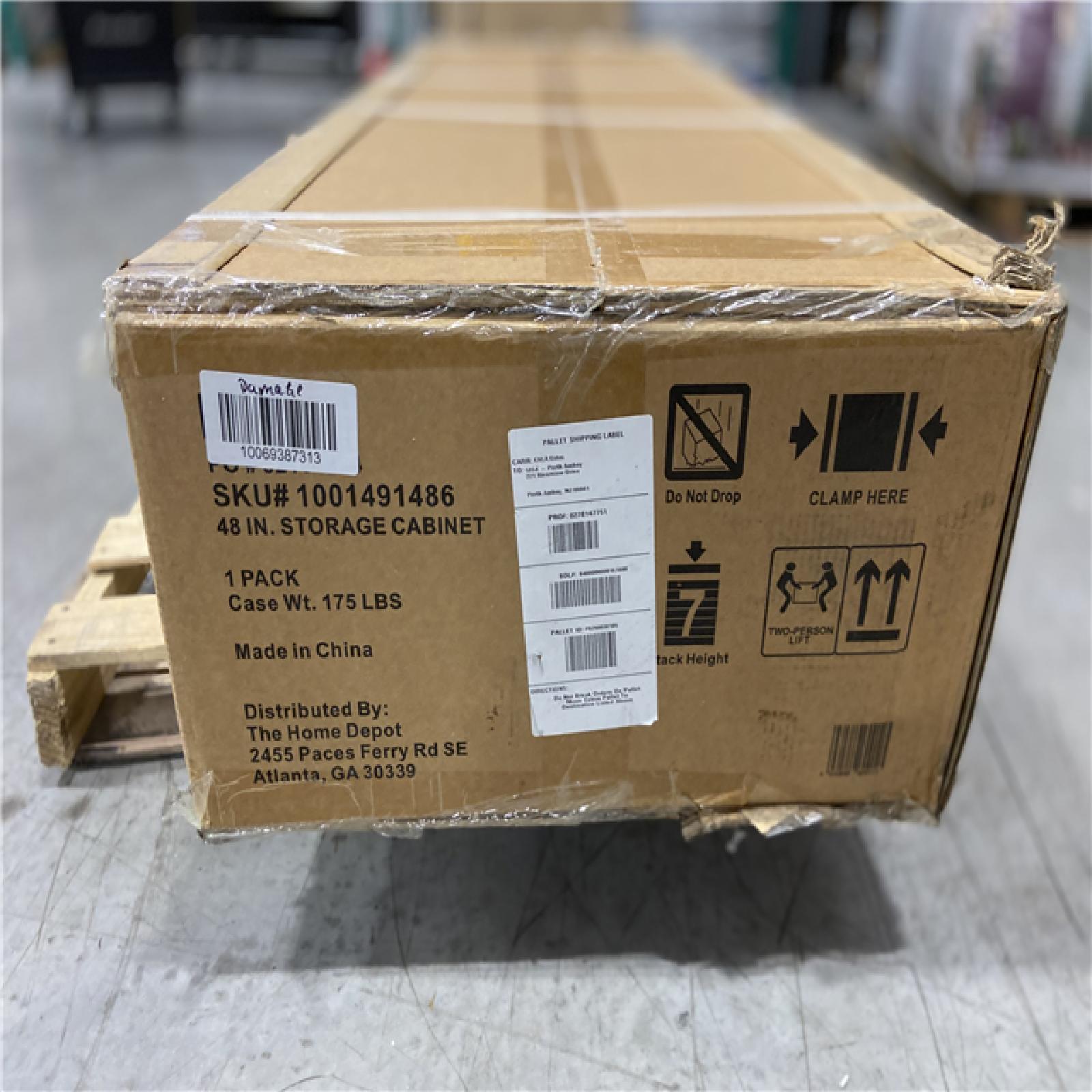 DALLAS LOCATION -Husky Ready-to-Assemble 24-Gauge Steel Freestanding Garage Cabinet in Black (48 in. W x 72 in. H x 18.3 in. D)