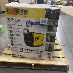 Dallas Location - As-Is Champion Power Equipment 6500-Watt Gasoline  Powered Dual Fuel Inverter Portable Generator
