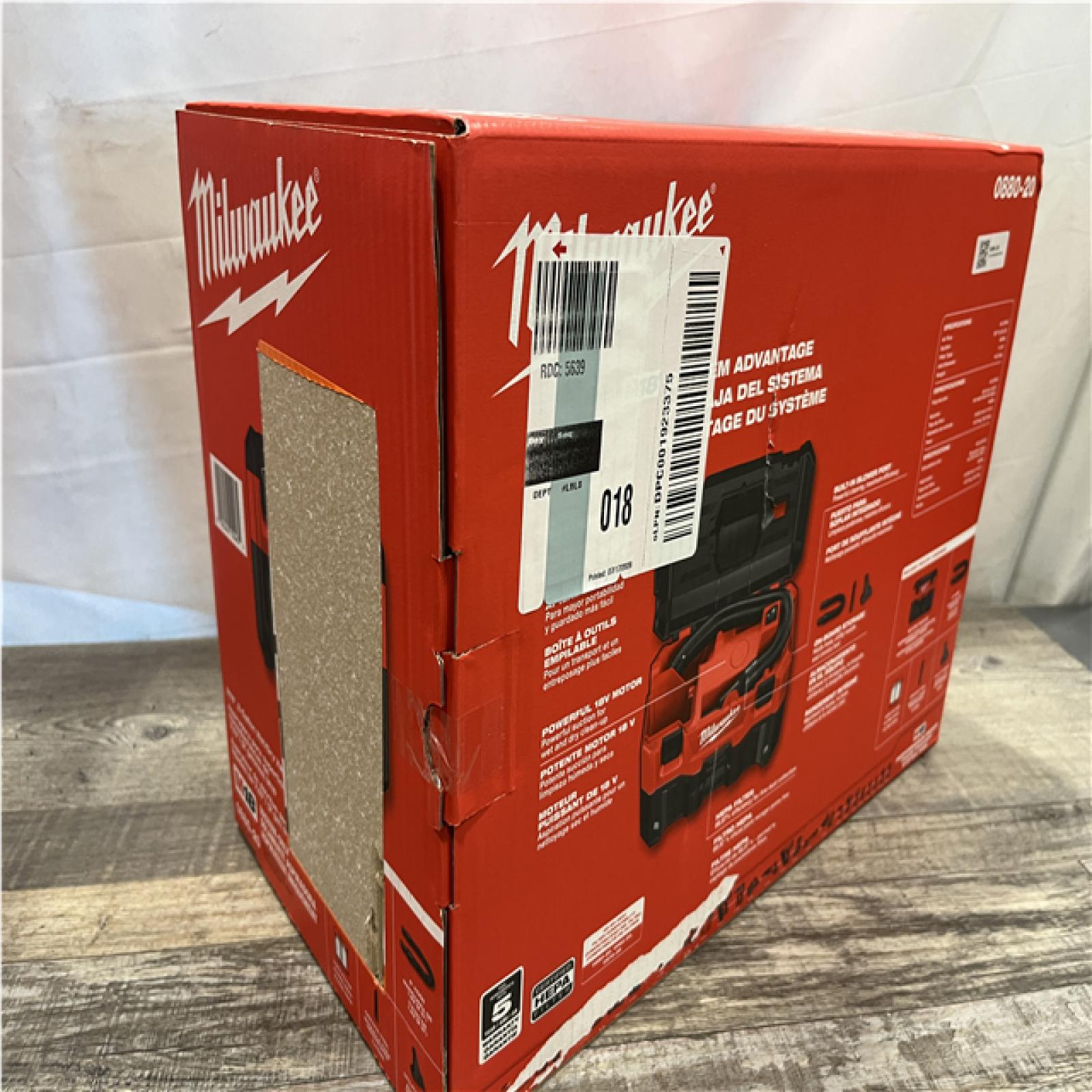 NEW - Milwaukee 18-Volt 2 Gal. Lithium-Ion Cordless Wet/Dry Vacuum (Vacuum-Only)