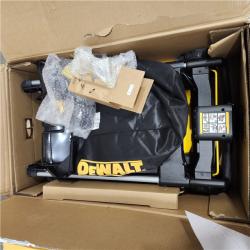As-Is- DEWALT 2x20V MAX 21 in. Cordless Battery Powered Push Lawn Mower Kit with (2) 10 Ah Batteries and Chargers