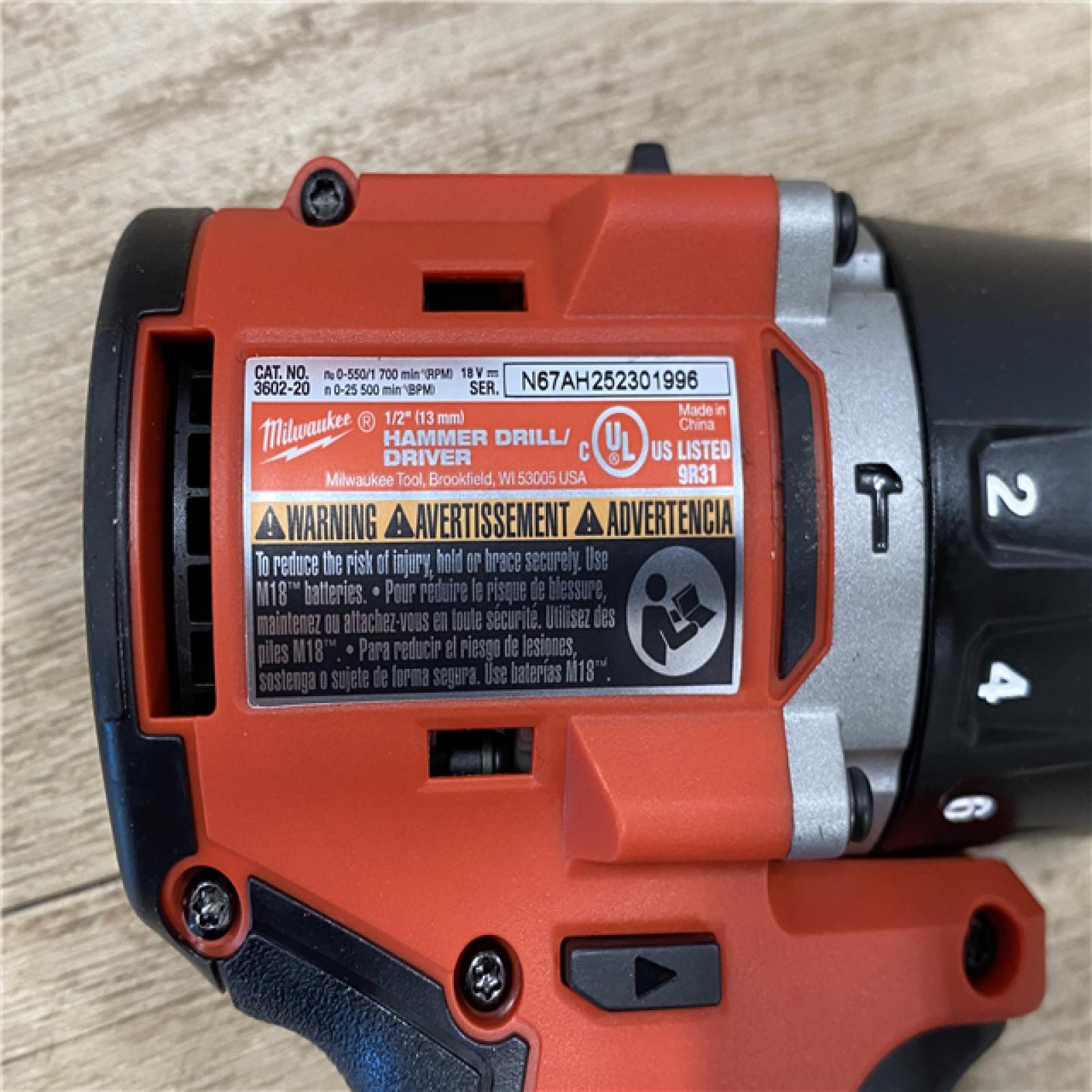 AS-IS Milwaukee 18-Volt Lithium-Ion Brushless Cordless Compact Hammer Drill/Impact Combo Kit