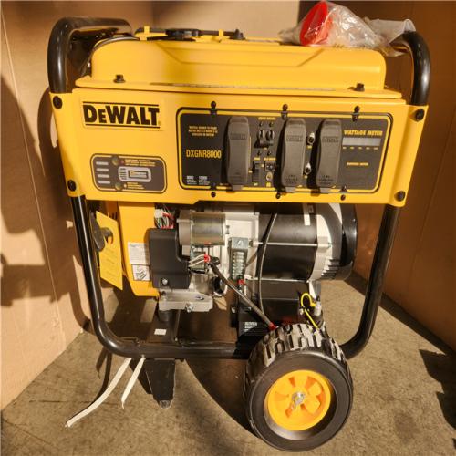 Phoenix NEW DEWALT 10000 / 8000-Watt Electric Start Gas Powered Portable Generator with Idle Control  GFCI Outlets and CO Protect-DXGNR8000