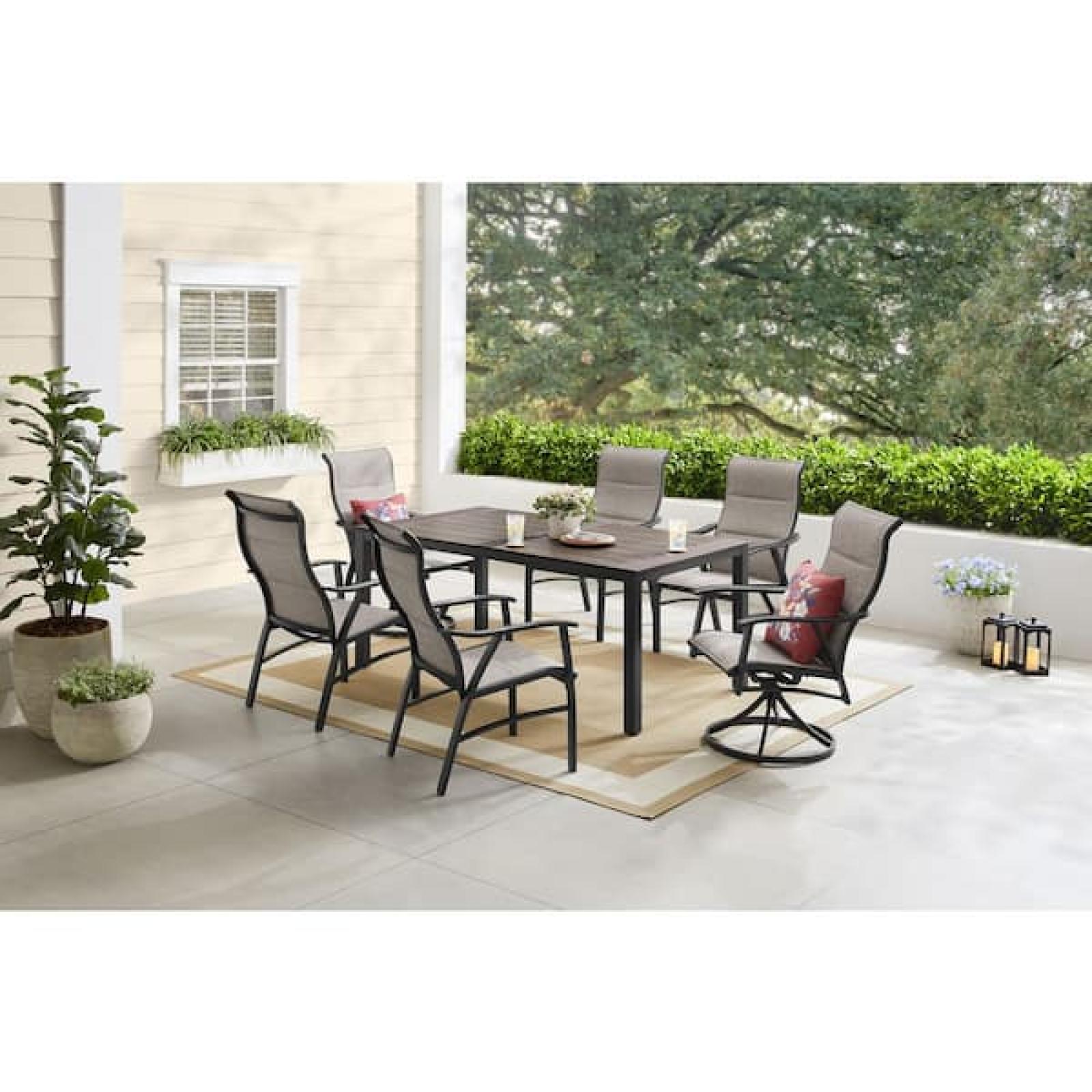 Phoenix NEW Hampton Bay Felton Falls 7-Piece Padded Sling Outdoor Dining Set