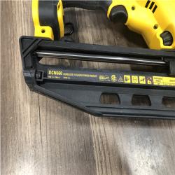 AS-IS DEWALT 20V MAX XR 16-Gauge Electric Cordless Angled Finishing Nailer Kit