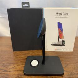 Twelve South - HiRise 3 Deluxe 3-in-1 Desktop Charging Stand with MagSafe - Black