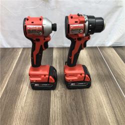 AS-IS Milwaukee 18V Lithium-Ion Brushless Cordless Compact Drill/Impact Combo Kit