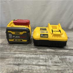 AS-IS DEWALT 20V/60V MAX FLEXVOLT Lithium-Ion 9.0Ah Battery and Charger Starter Kit