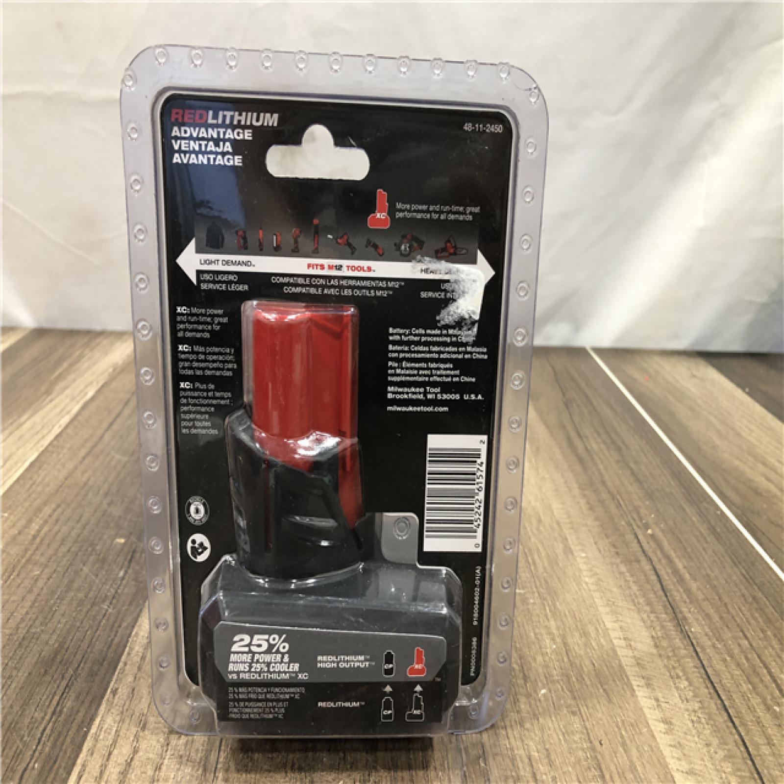 NEW- Milwaukee M12 12-Volt Lithium-Ion XC High Output 5.0 Ah Battery Pack