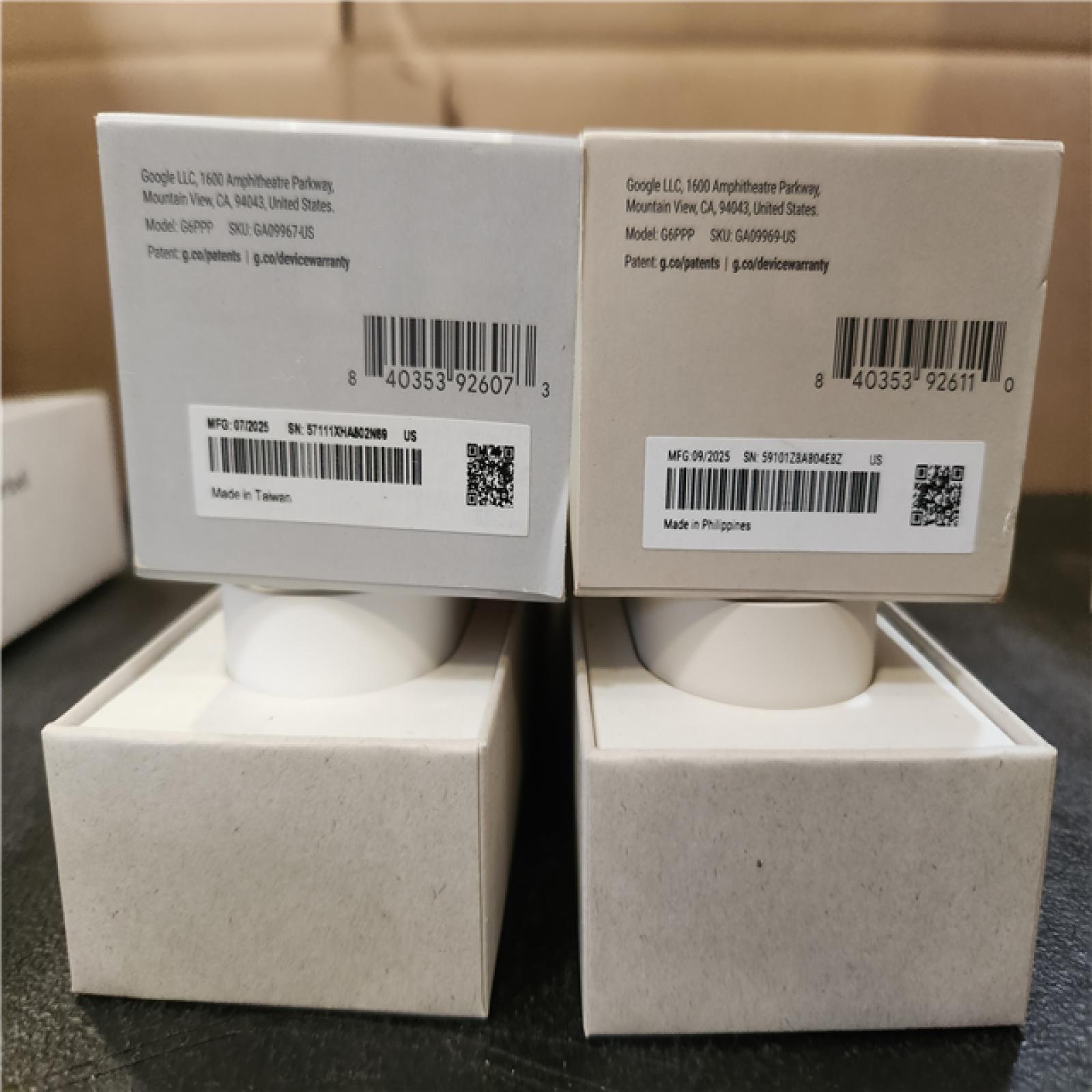 Phoenix AS-IS Google Nest Doorbell (Wired  3rd Gen) - Smart Wi-Fi Video Doorbell Camera (2-Pack)