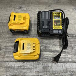 AS-IS DEWALT 20V MAX Lithium-Ion Starter Kit with 4.0 Ah and 5.0 Ah Batteries and Charger