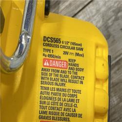 AS-IS DEWALT 20V MAX Cordless Brushless 6-1/2 in. Sidewinder Style Circular Saw (Tool Only)