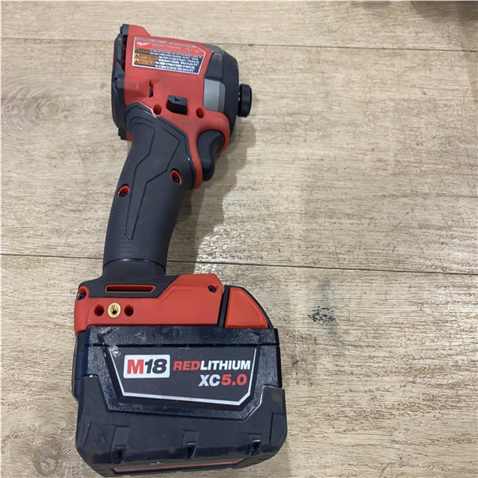 AS-IS Milwaukee FUEL 18V Lithium-Ion Brushless Cordless Hammer Drill and Impact Driver Combo Kit