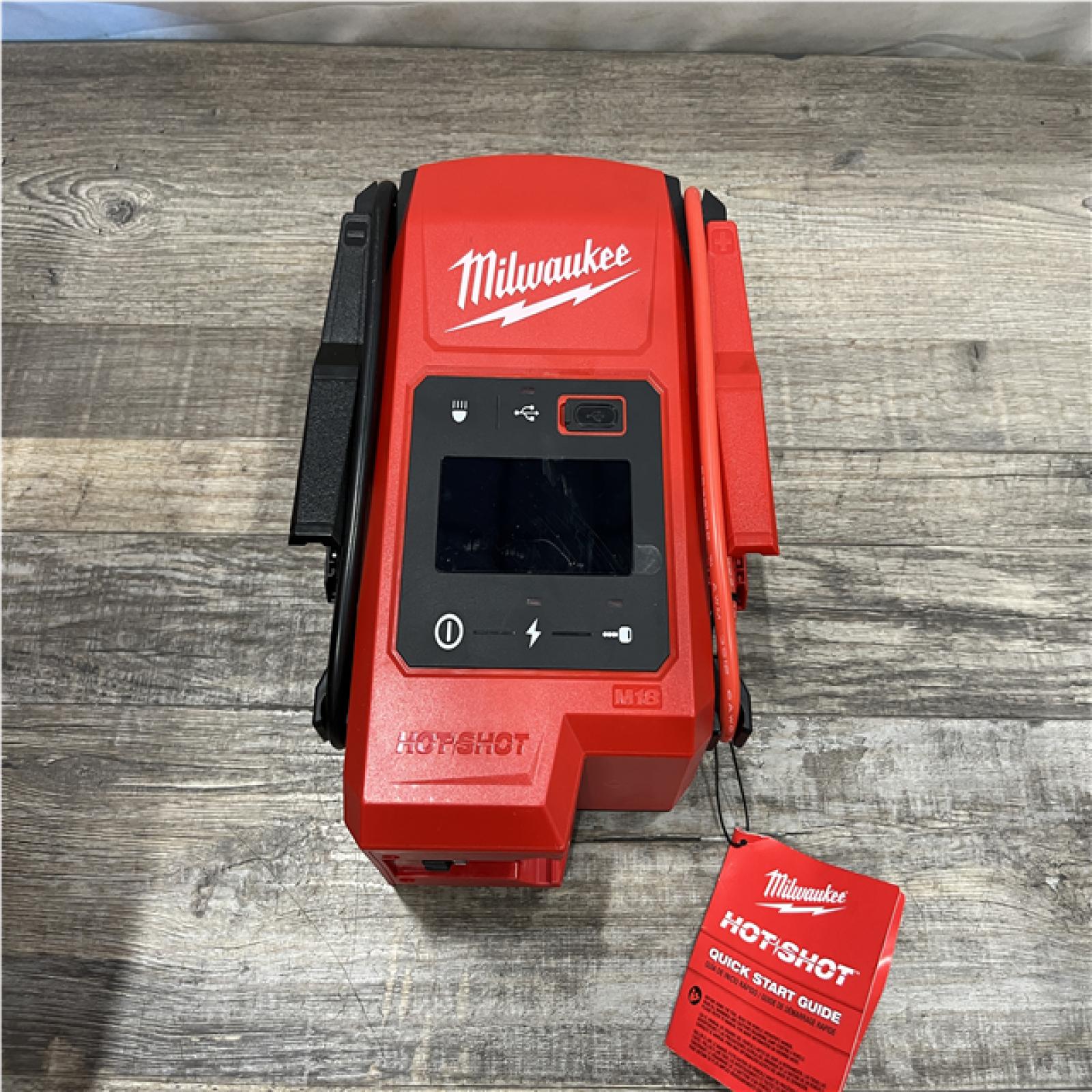 AS-IS Milwaukee 18V Lithium-Ion Cordless 2000 Peak Amp HOTSHOT Jump Starter (Tool-Only)