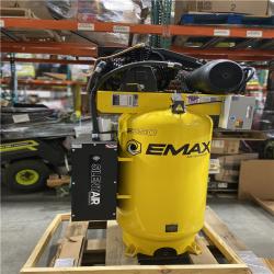 DALLAS LOCATION - EMAX 80 Gal. 7.5 HP 3-Cylinder 1-Phase 175 PSI Silent Air Electric Air Compressor