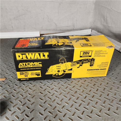 Houston location- AS-IS DeWalt 20V MAX ATOMIC 4-1/2 in. Cordless Brushless Compact Circular Saw Tool Only