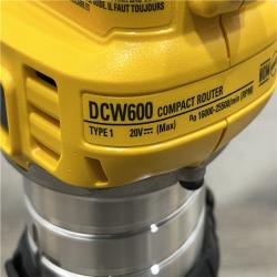 AS-IS DEWALT 20V MAX XR Cordless Brushless Fixed Base Compact Router (Tool Only)