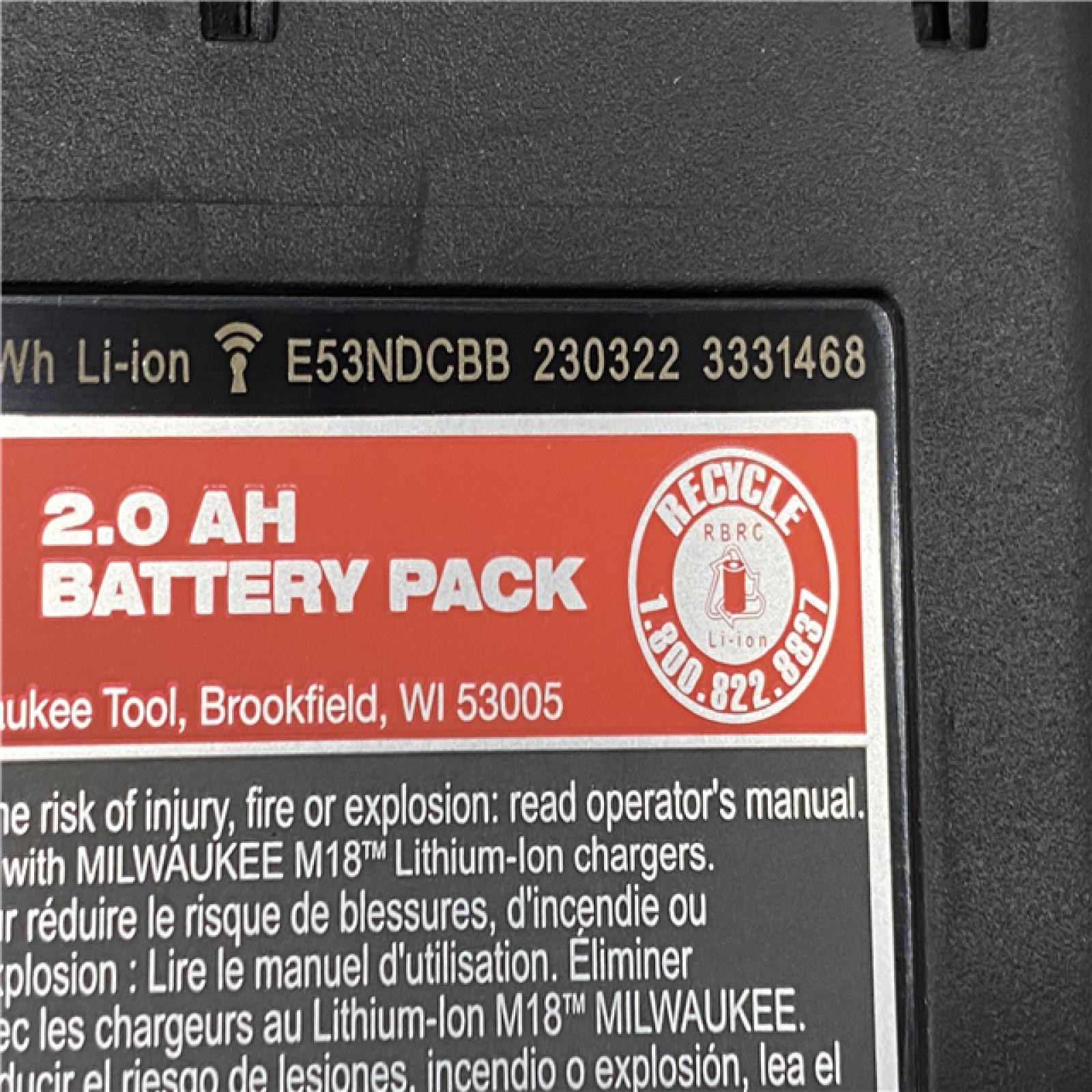 AS-IS Milwaukee 18V Lithium-Ion Brushless Cordless Compact Drill/Impact Combo Kit