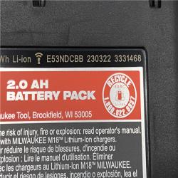 AS-IS Milwaukee 18V Lithium-Ion Brushless Cordless Compact Drill/Impact Combo Kit