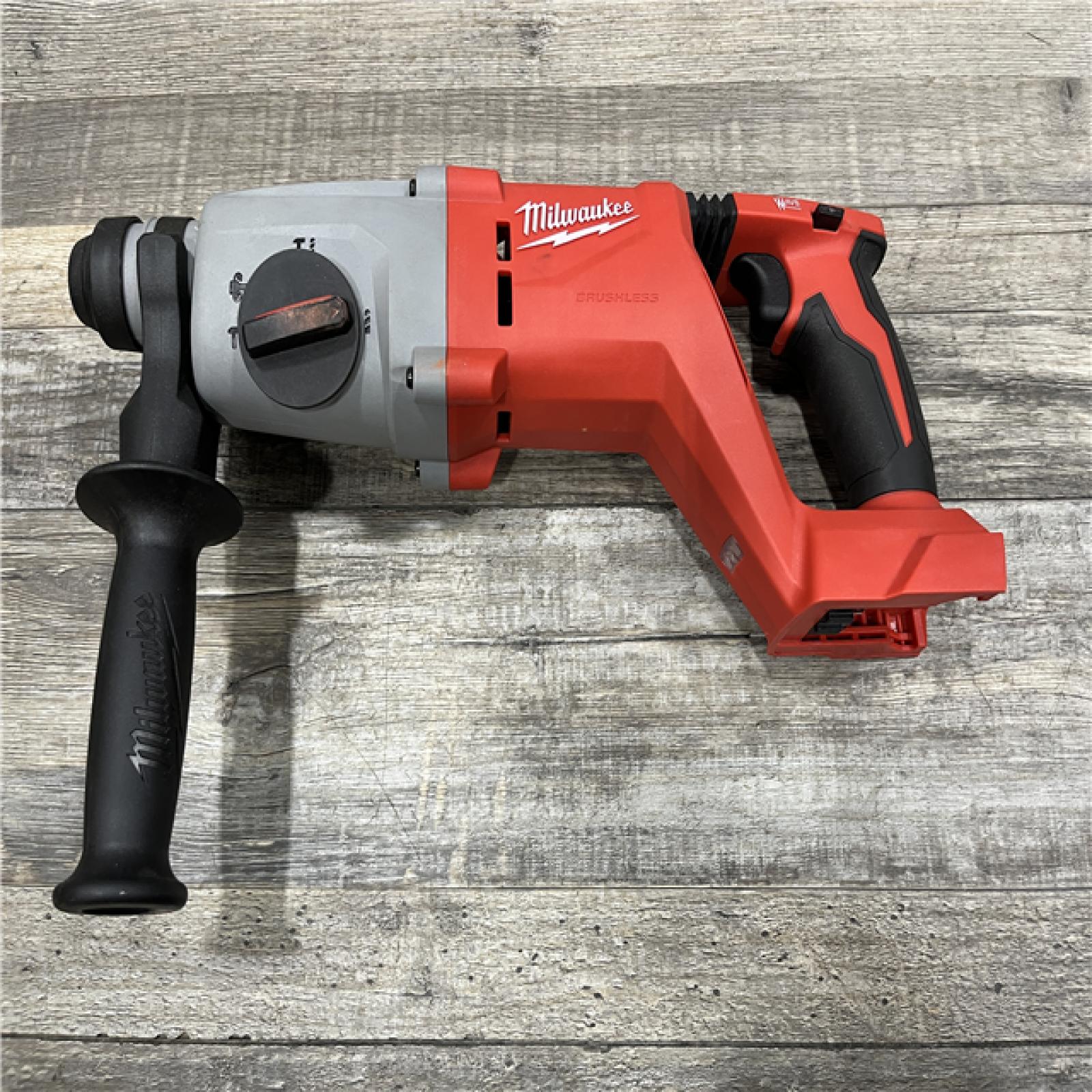 AS-IS Milwaukee 18V Lithium-Ion Brushless Cordless 1 in. SDS-Plus D-Handle Rotary Hammer (Tool-Only)